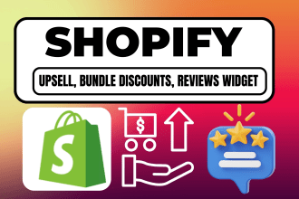 setup upsell bundle discounts, and reviews widget in your shopify store