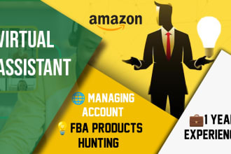 be your expert amazon virtual assistant for fba  whole sale