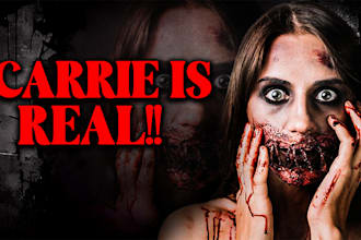design scary horror clickbait youtube thumbnail in just 3 hrs
