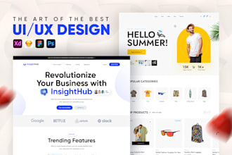 do trendy website ui in figma