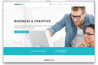 built responsive wordpress website for business
