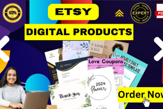 setup etsy shop seo etsy print on demand ecover bundle printable planner