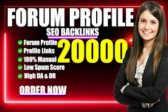 make 20,000 high da forum profile social network SEO backlinks
