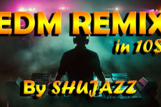 create any song remix in edm, house music, ghost producer