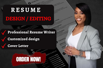 provide professional resume design and modern cv design