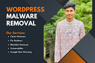 do word press malware removal, recover and fix hacked website, improve security