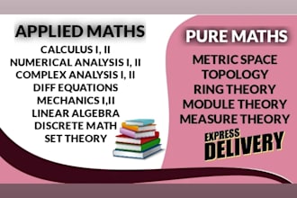 assist you in pure math and applied math problems