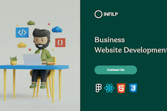 do custom full fledged website development using react