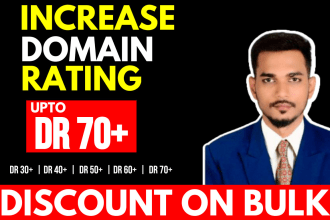 increase dr domain rating ahrefs DR 70 plus increase moz da