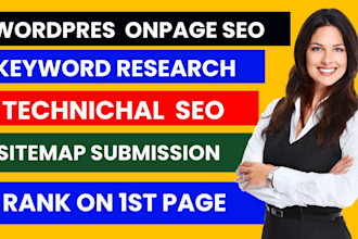 do  on page  seo for wordpress  website using rankmath and yoast