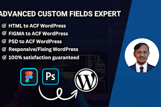 create wordpress web with acf or elementor pro, webflow