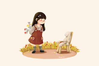 create adorable illustrations for you