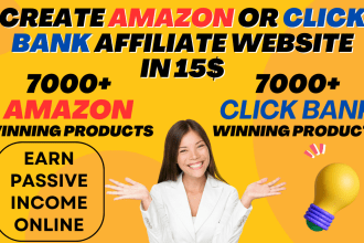 create autopilot amazon or clickbank affiliate website
