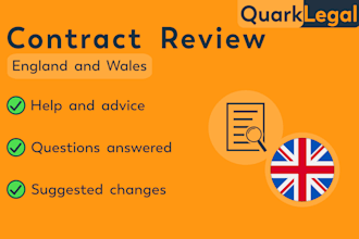 review, evaluate and advise on any contract or legal document UK