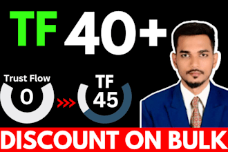 increase trust flow majestic tf 40 plus increase tf cf