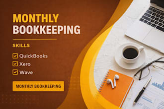 manage your bookkeeping monthly using quickbooks online