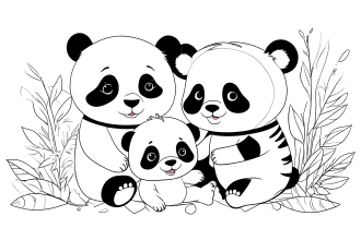 design and draw children colouring book illustrations