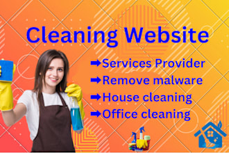 design cleaning website, plumber, services website, electrician website
