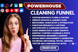 house leads ads janitorial carpet office commercial residential cleaning website