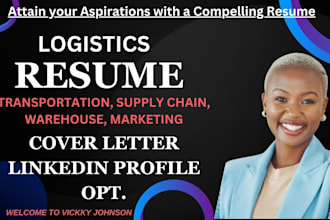 write transportation, marketing and logistics resume