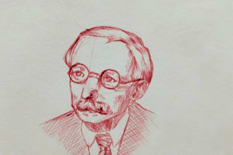 draw portraits traditionally in pen, pencil, watercolor