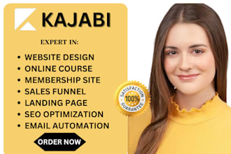 kajabi website design, kajabi online course, kajabi sales funnel, landing page