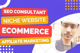 do niche website, affiliate marketing, ecommerce, shopify SEO consultation
