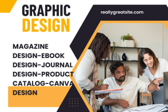 do magazine design, ebook cover design, product catalog design, journal design