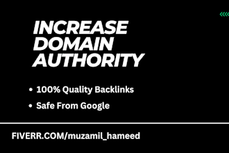 increase domain authority moz da with high quality backlinks