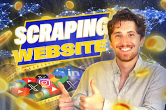 do web scraping, data mining and extraction of any website