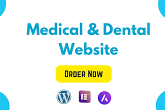 design medical, dental, doctor, healthcare  wordpress website