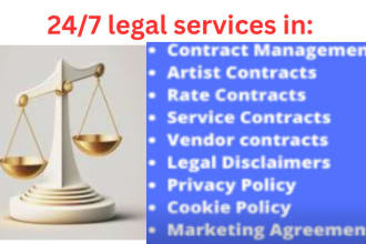 draft your legal contracts, terms and conditions, legal writing and agreements