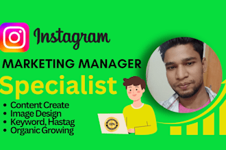 be your instagram marketing manager specialist