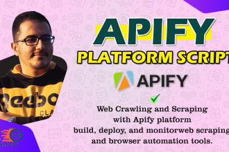develop apify actor to data scraping and web scraping
