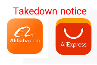 takedown infringing content from alibaba and aliexpress under dmca