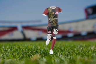 create a unique 3d football uniform kit for you