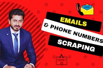 do phone numbers, email scraping and leads generation