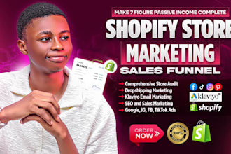 promote shopify store, manage ecommerce shopify marketing to boost shopify sales