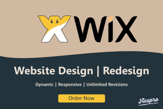deliver wix website design and redesign or wix ecommerce website development