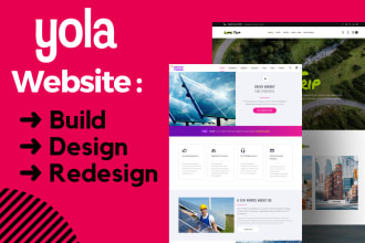 design yola website, redesign yola, yola landing page, yola store