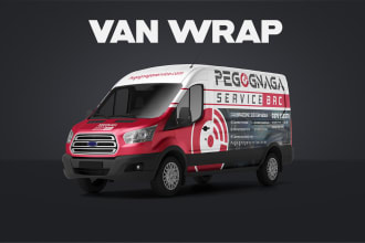 do create van wrap design, truck wrap design, car wrap design