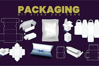 do product packaging design, dyeline design, box design, mailer box shipping box