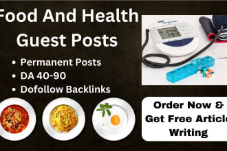 publish food and health guest posts with high authority backlinks