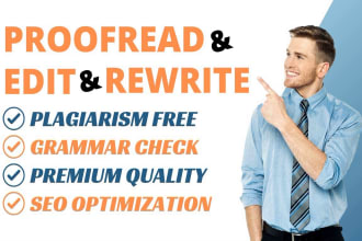 rewrite, proofread, edit, and create SEO friendly articles