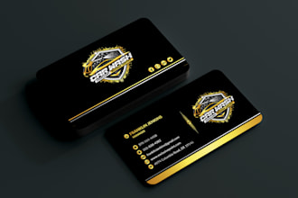 do unique and minimalist business cards and logo