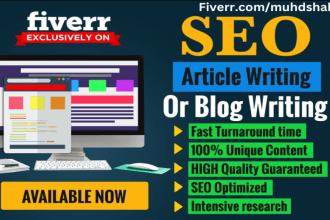website SEO article writer, blog post writer, content writer