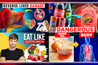 design eye catchy youtube thumbnail for health channel