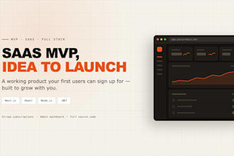 develop full stack saas mvp for your startup