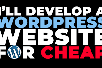 create a wordpress website for you