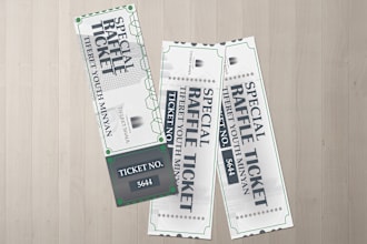 design raffle ticket,special retro style event ticket design and invitation card